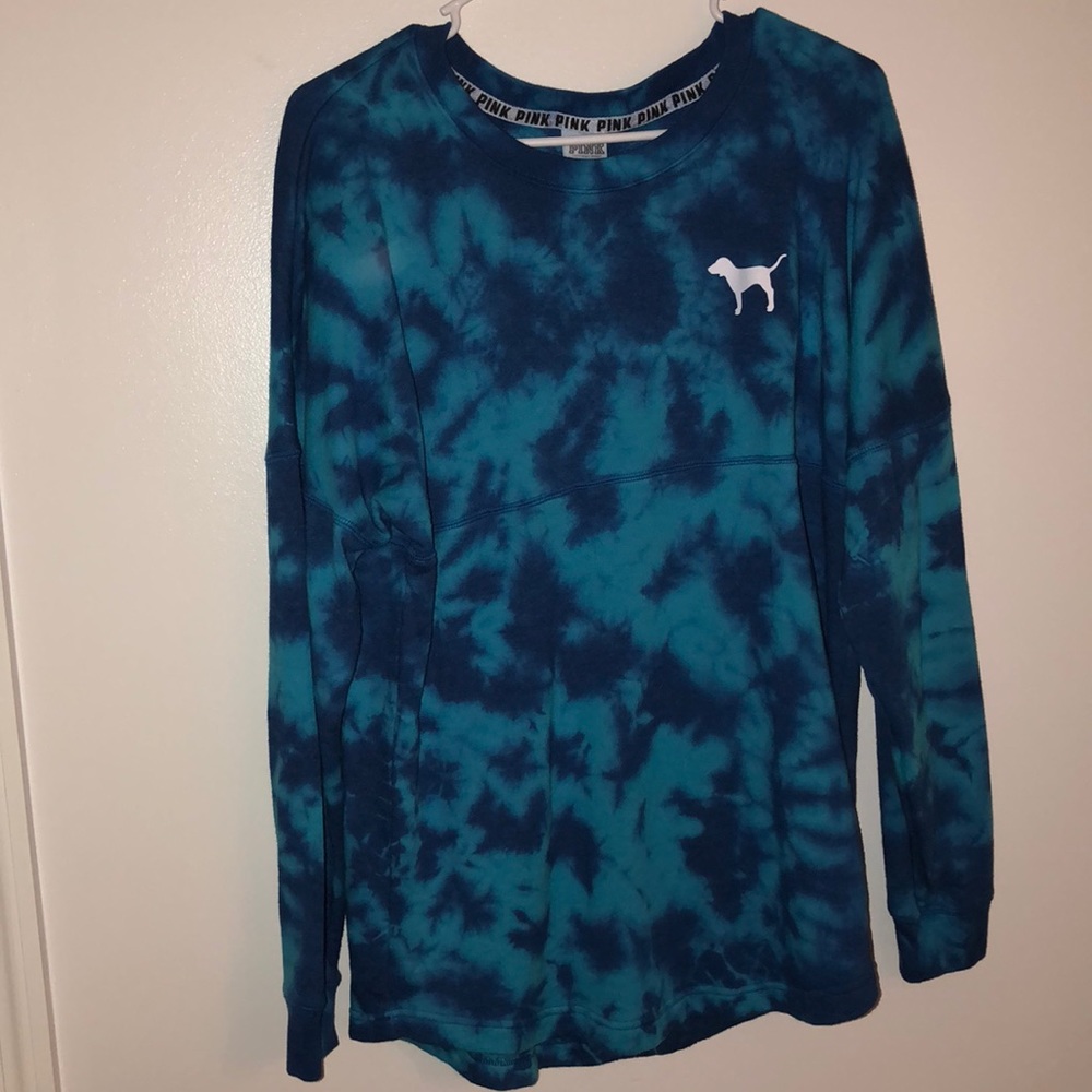 Like New VS Pink Oversized Tye dye Sweater